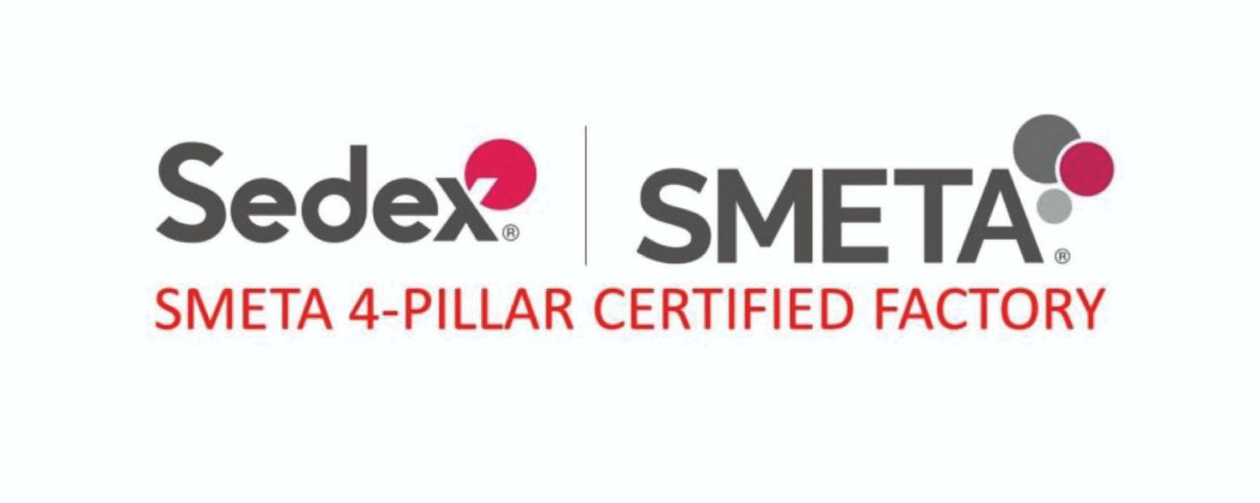 SMETA Sedex Certified Factory Logo