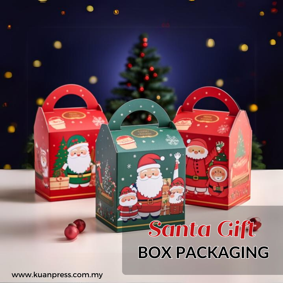 Santa Gift Box Packaging for Christmas Gift Idea